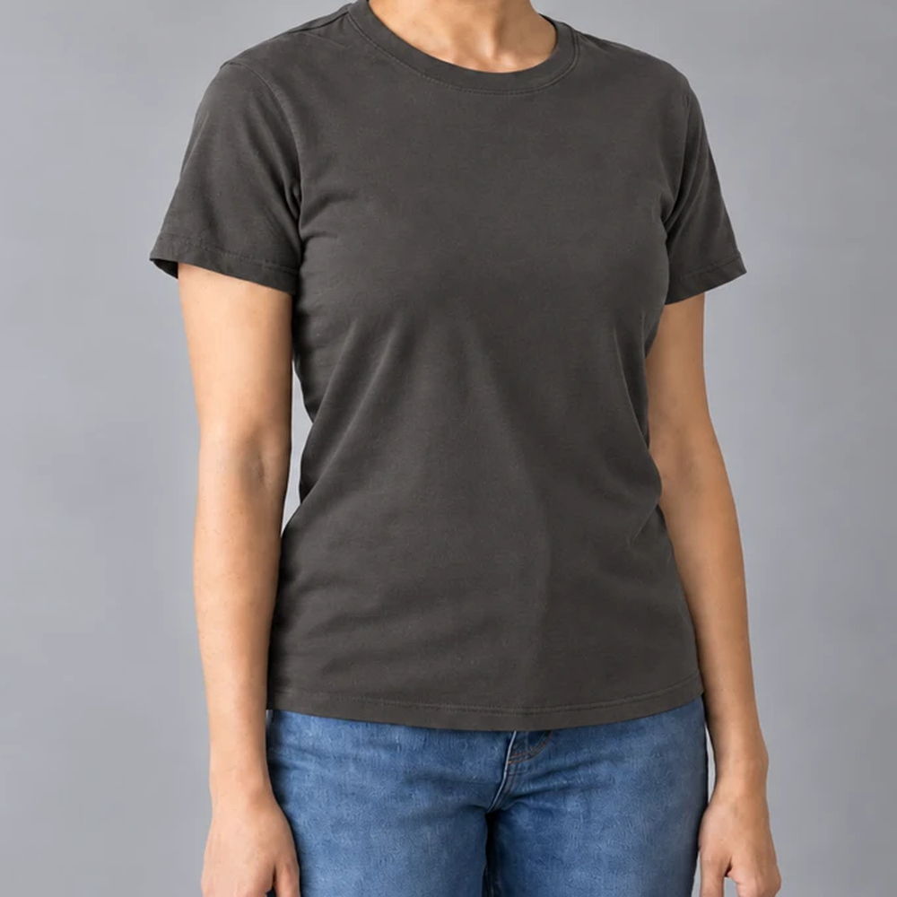 Blank tshirt asphalt on a model