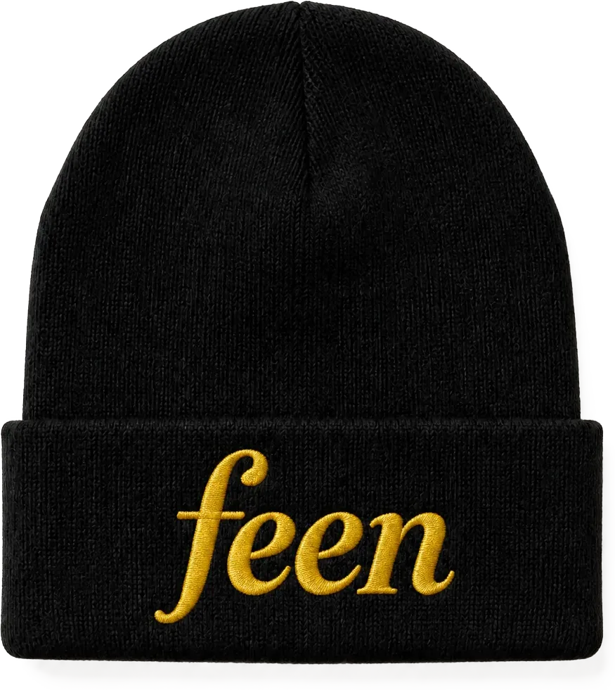 feen beanie, front