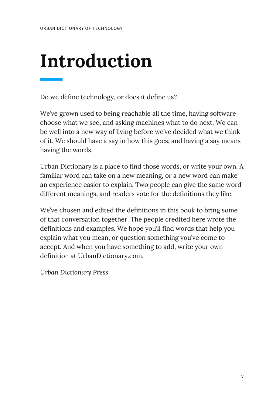 Preview page 5 of the Urban Dictionary of Technology