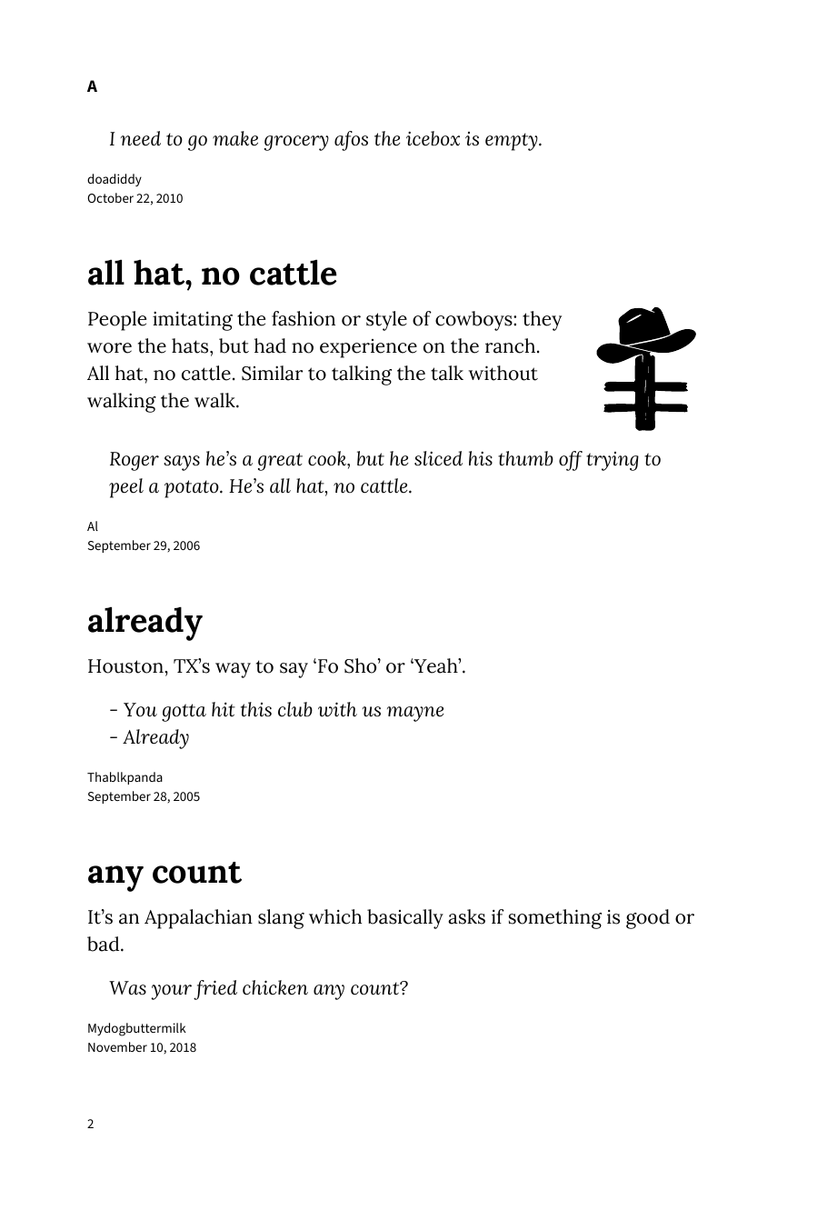 Preview page 8 of Urban Dictionary of the American South