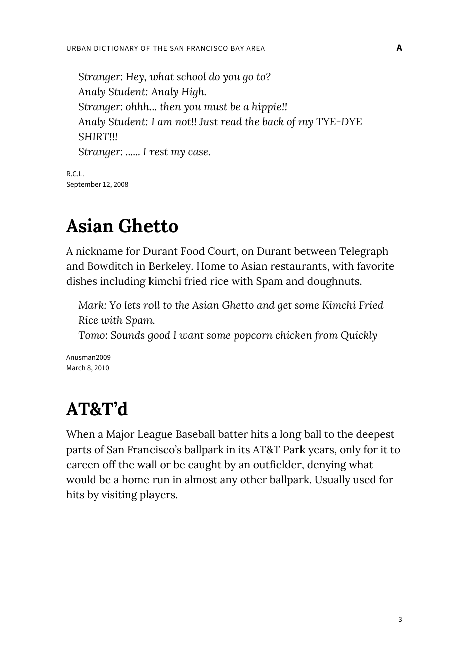 Preview page 9 of Urban Dictionary of the San Francisco Bay Area