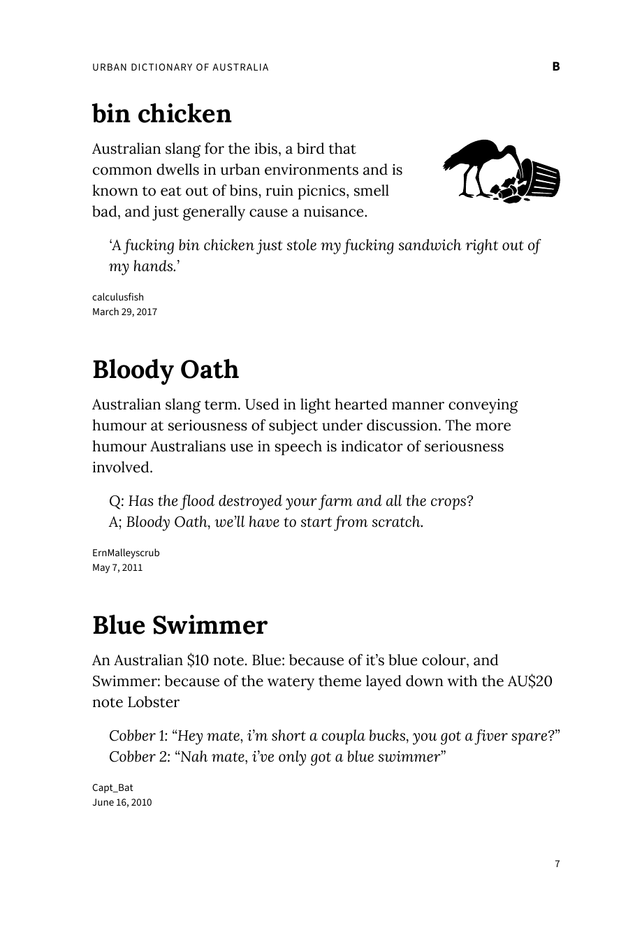 Preview page 13 of Urban Dictionary of Australia