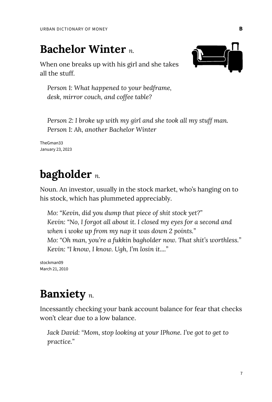 Preview page 13 of Urban Dictionary of Money