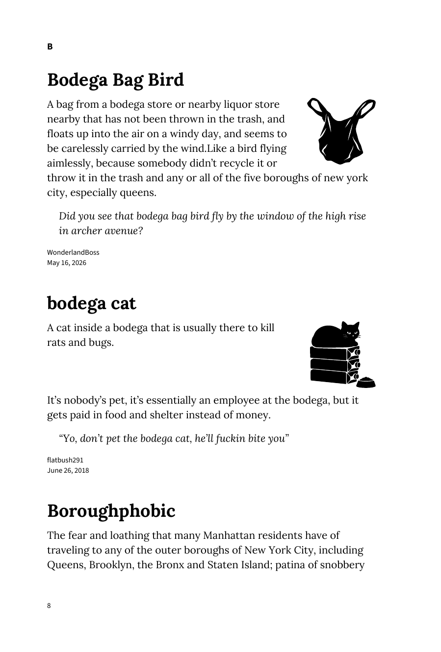 Preview page 14 of Urban Dictionary of New York