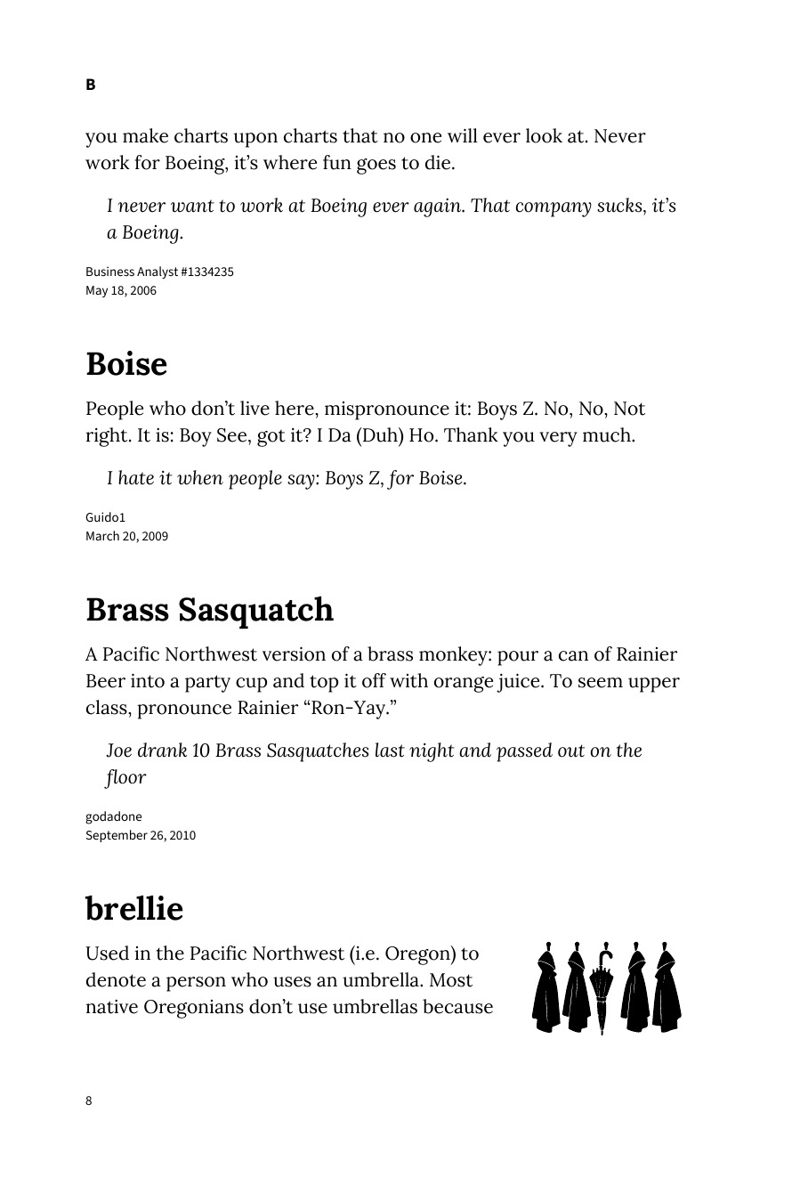 Preview page 14 of Urban Dictionary of the Pacific Northwest