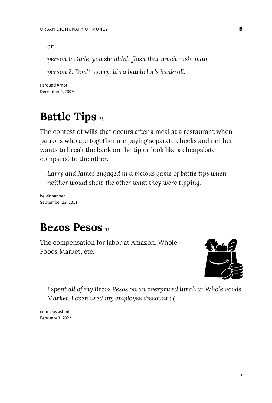 Preview page 15 of Urban Dictionary of Money