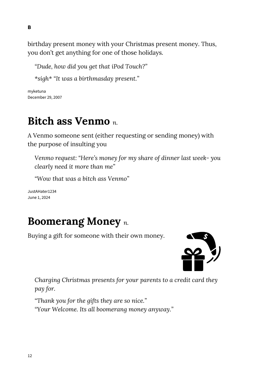 Preview page 18 of Urban Dictionary of Money