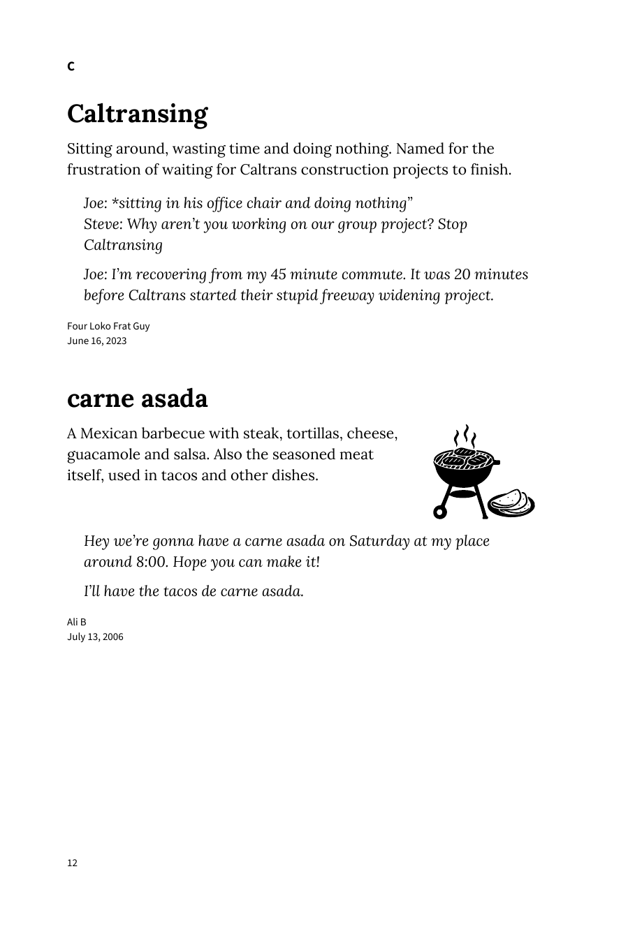 Preview page 18 of Urban Dictionary of Los Angeles