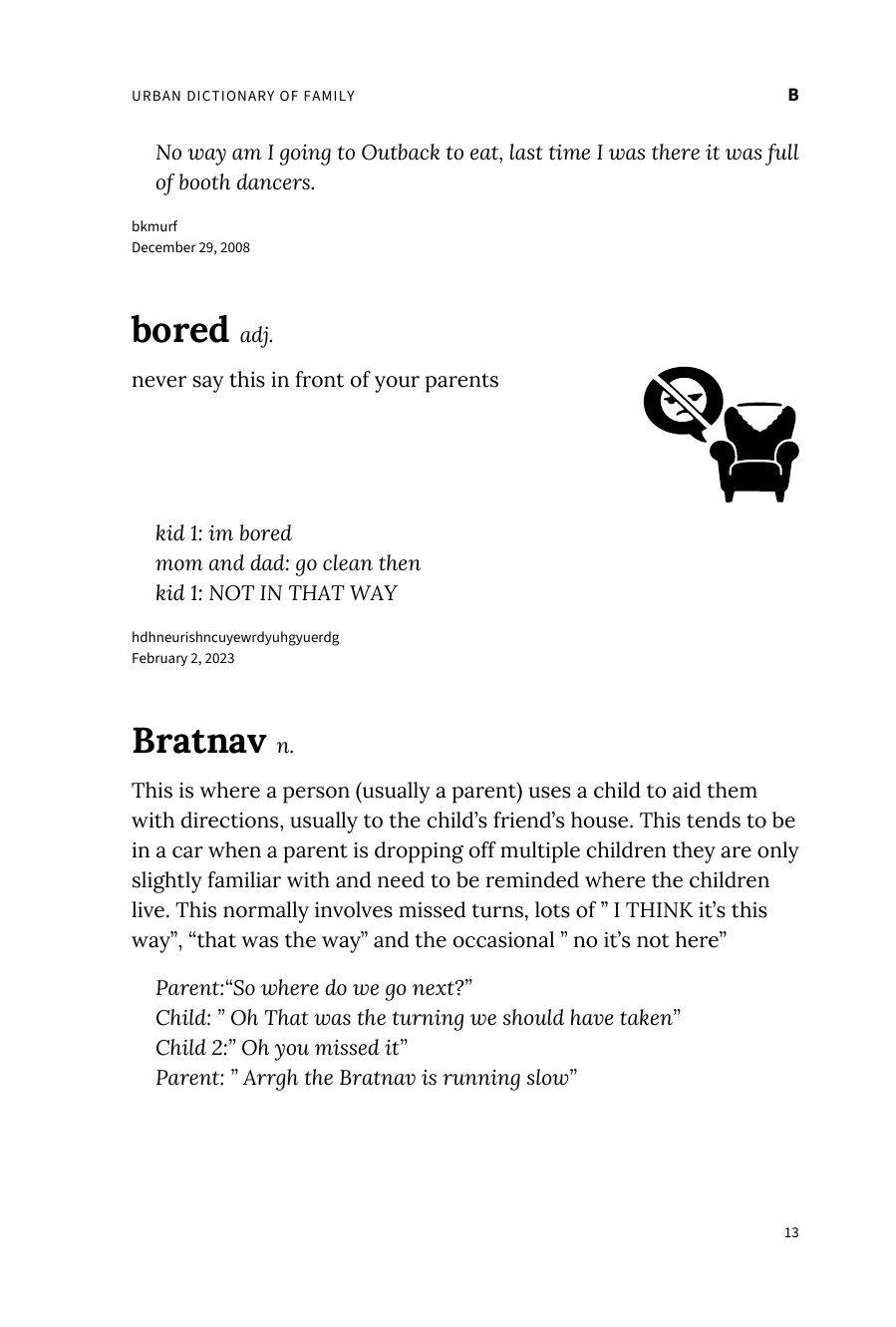 Preview page 19 of Urban Dictionary of Family