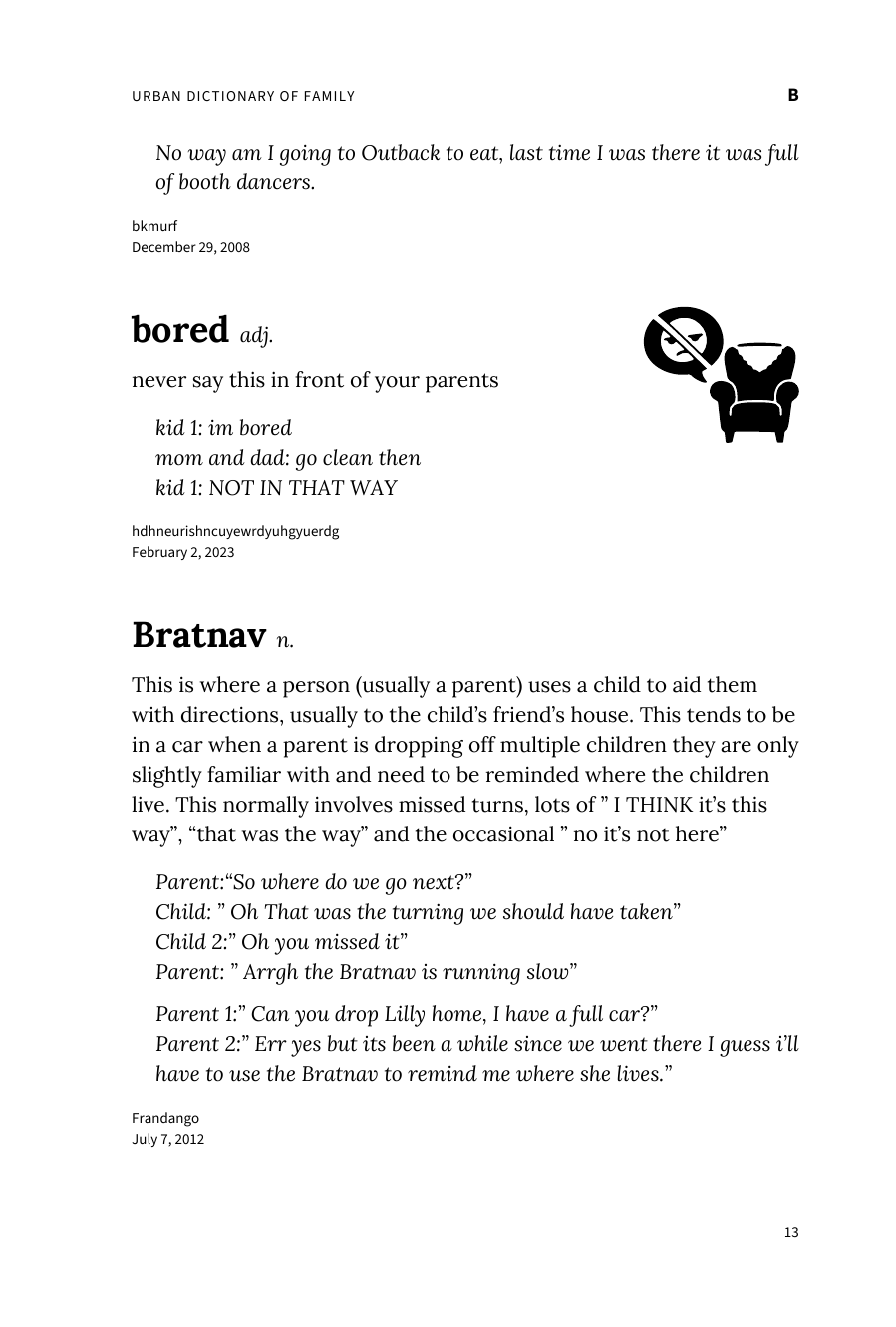 Preview page 19 of Urban Dictionary of Family