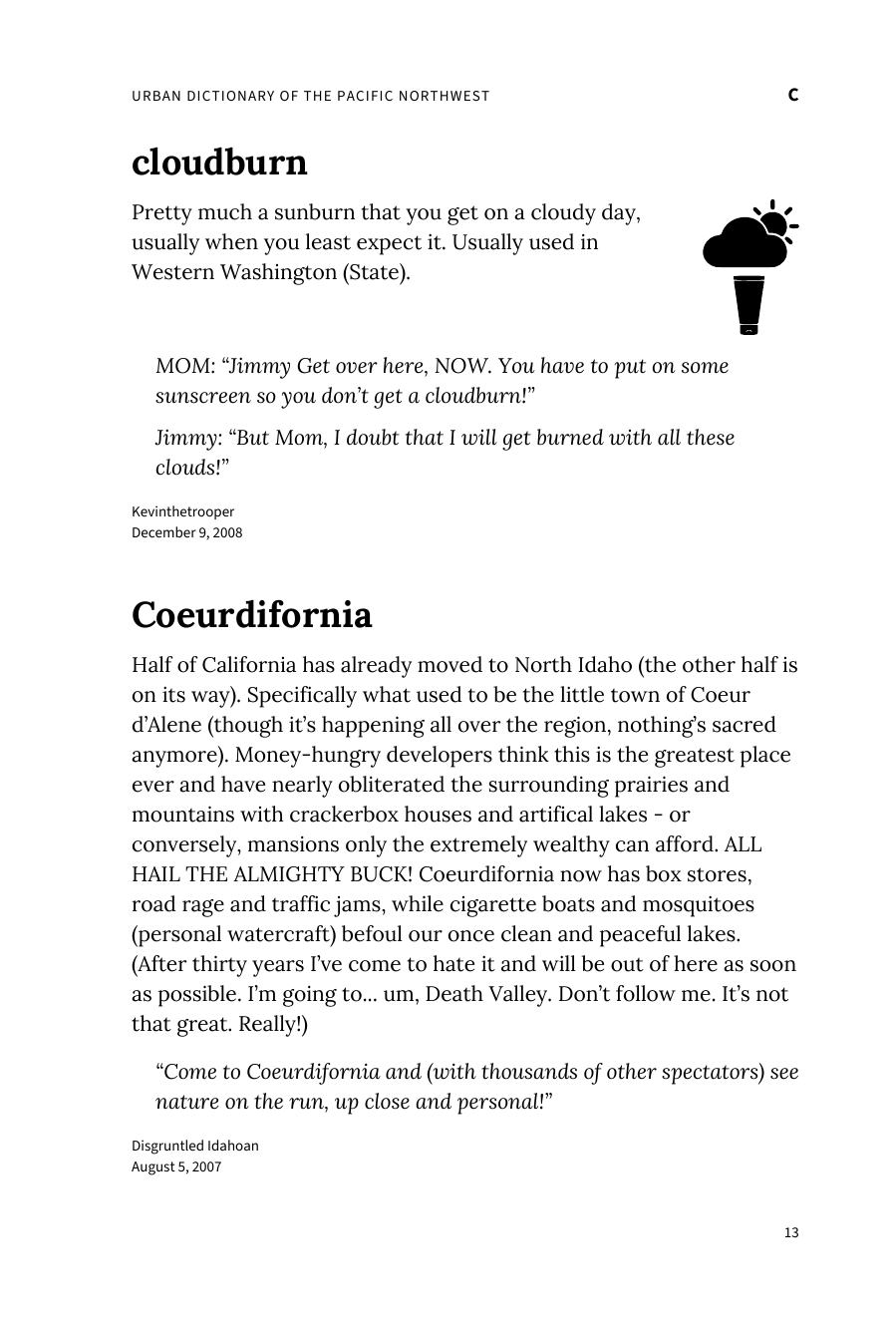 Preview page 19 of Urban Dictionary of the Pacific Northwest