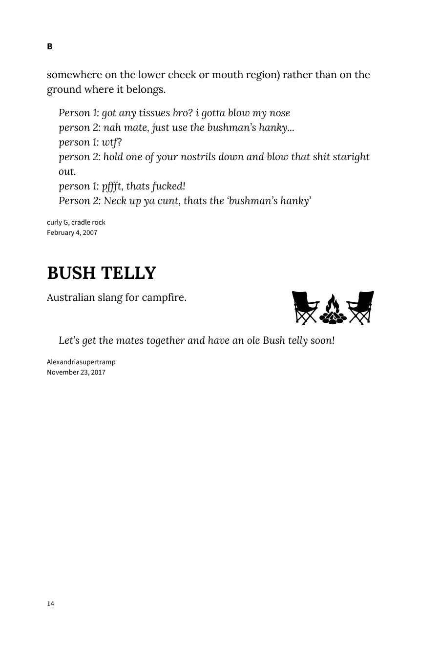 Preview page 20 of Urban Dictionary of Australia
