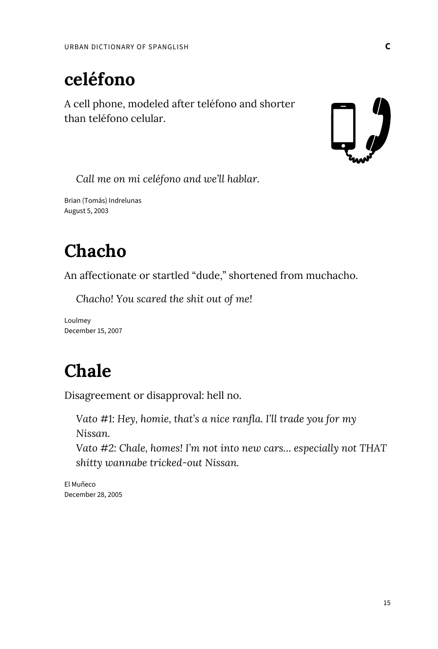 Preview page 21 of Urban Dictionary of Spanglish