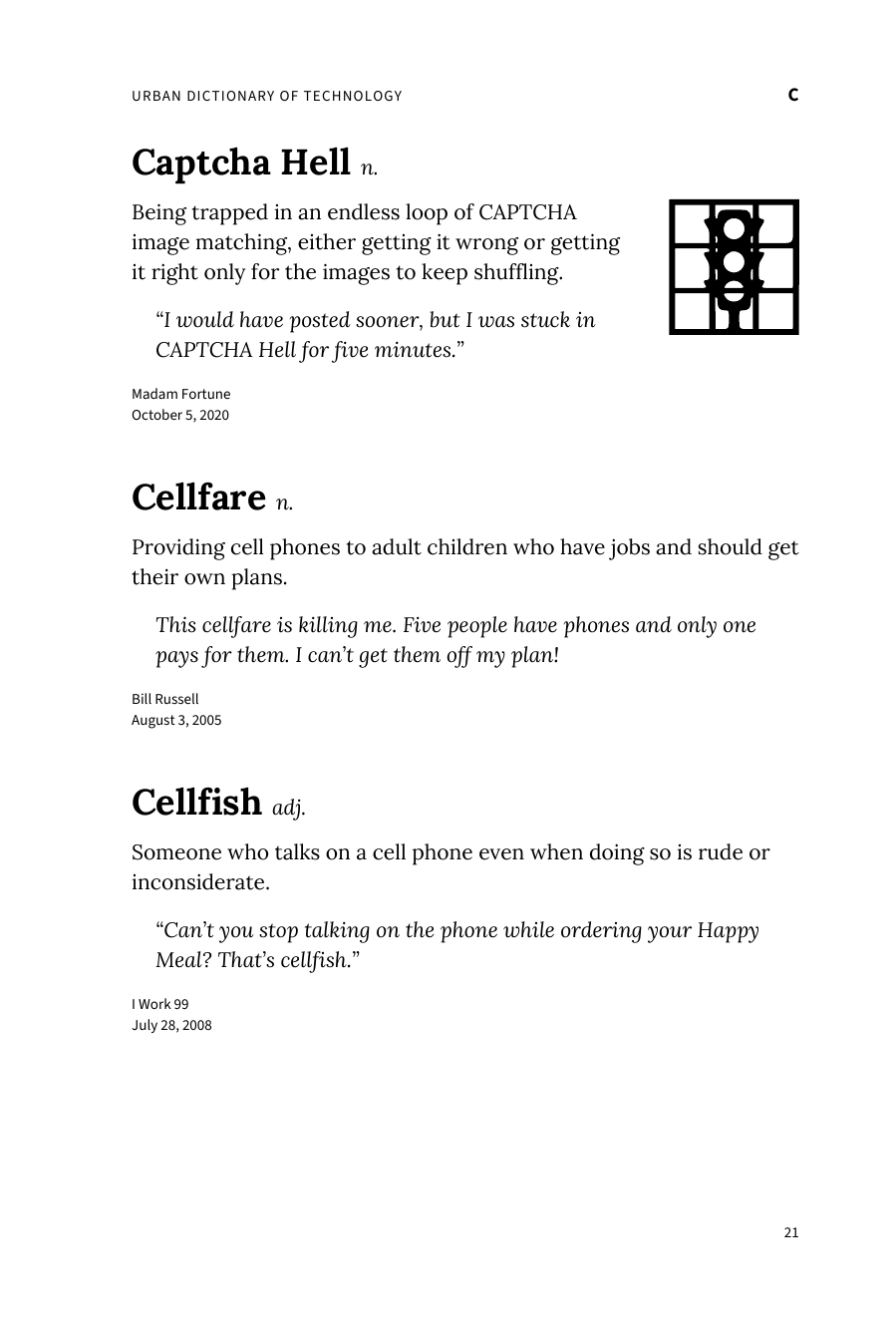 Preview page 27 of the Urban Dictionary of Technology