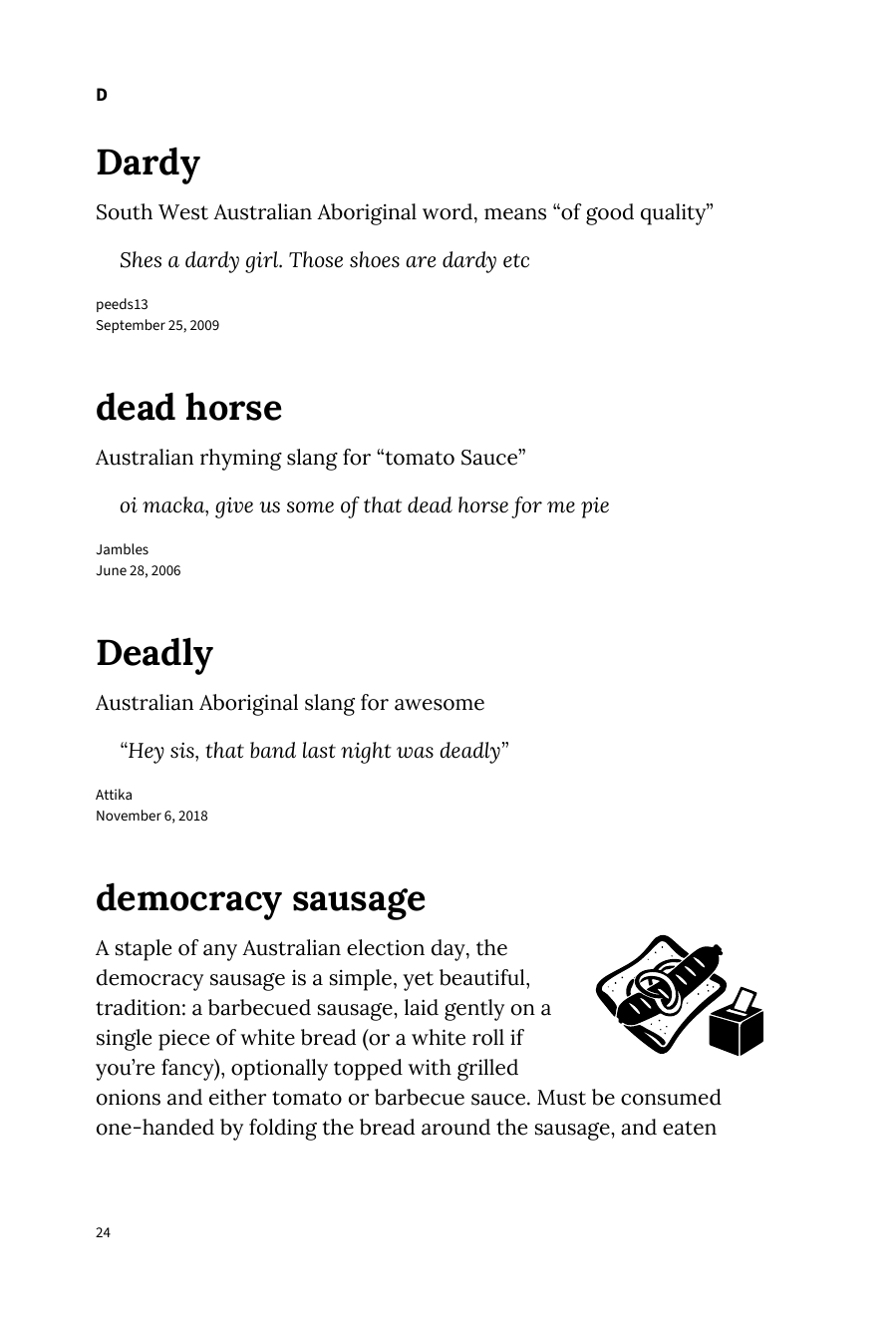 Preview page 30 of Urban Dictionary of Australia