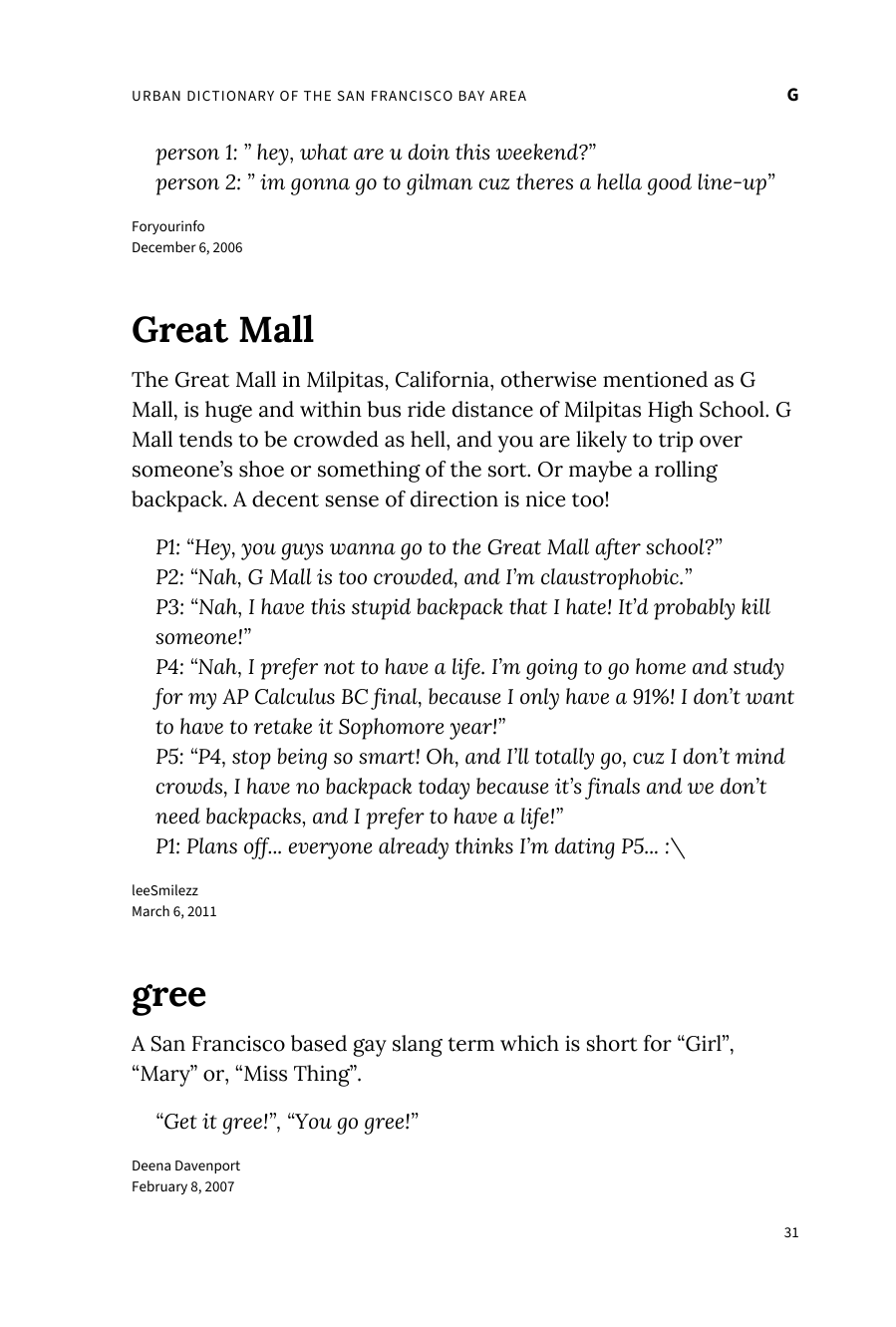 Preview page 37 of Urban Dictionary of the San Francisco Bay Area