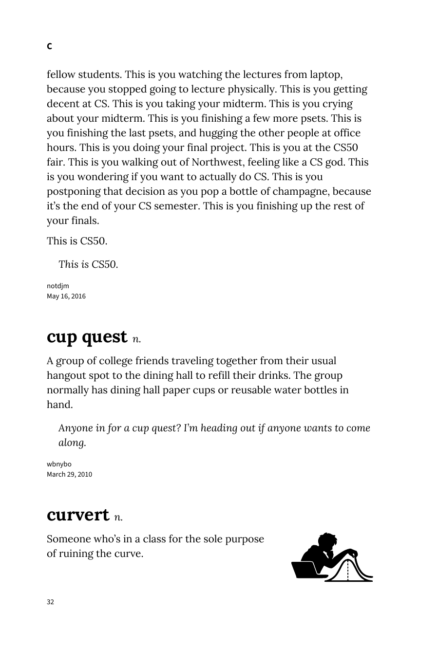 Preview page 38 of Urban Dictionary of College
