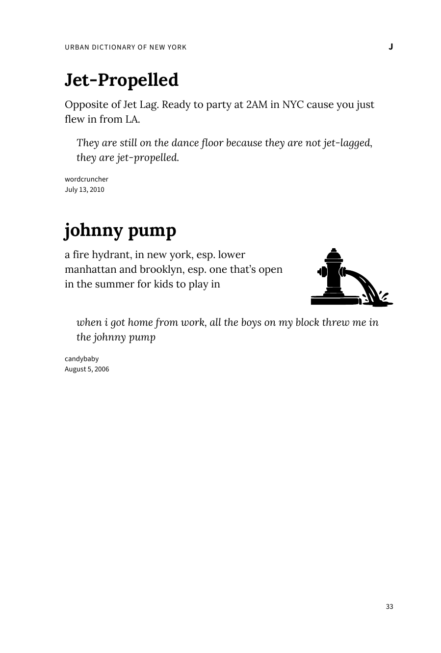 Preview page 39 of Urban Dictionary of New York