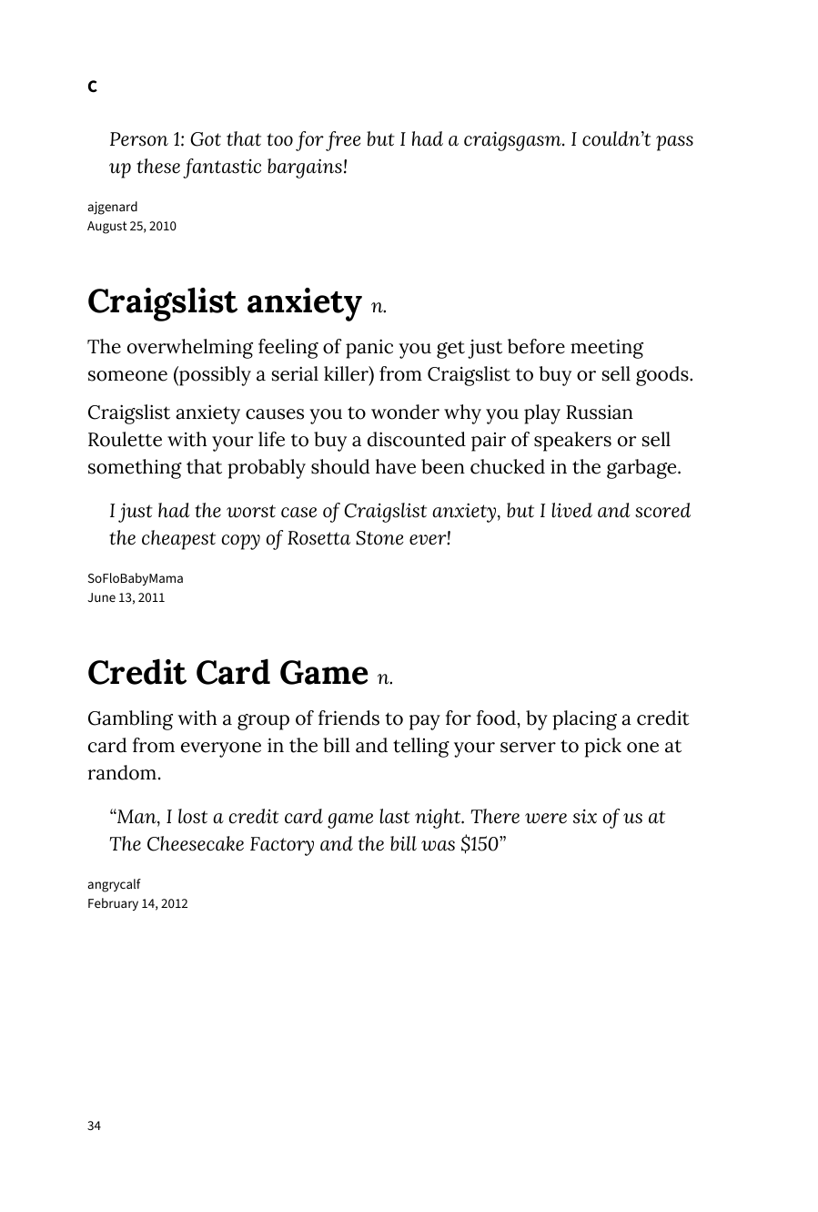 Preview page 40 of Urban Dictionary of Money