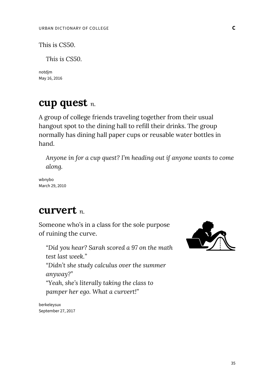 Preview page 41 of Urban Dictionary of College