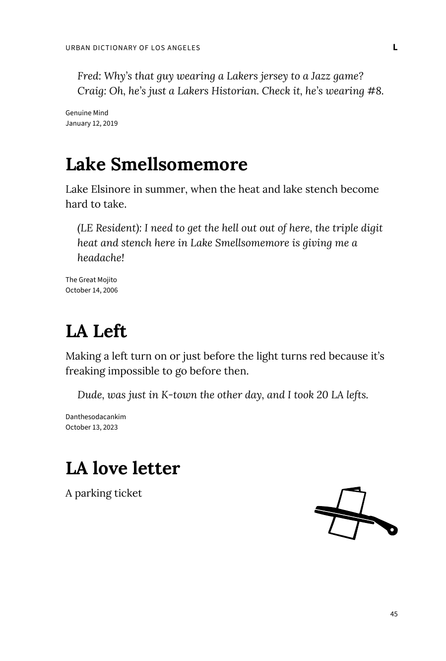 Preview page 51 of Urban Dictionary of Los Angeles