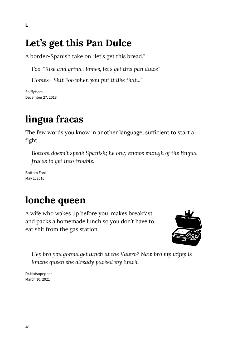 Preview page 54 of Urban Dictionary of Spanglish