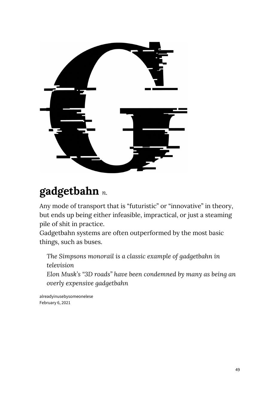 Preview page 55 of the Urban Dictionary of Technology