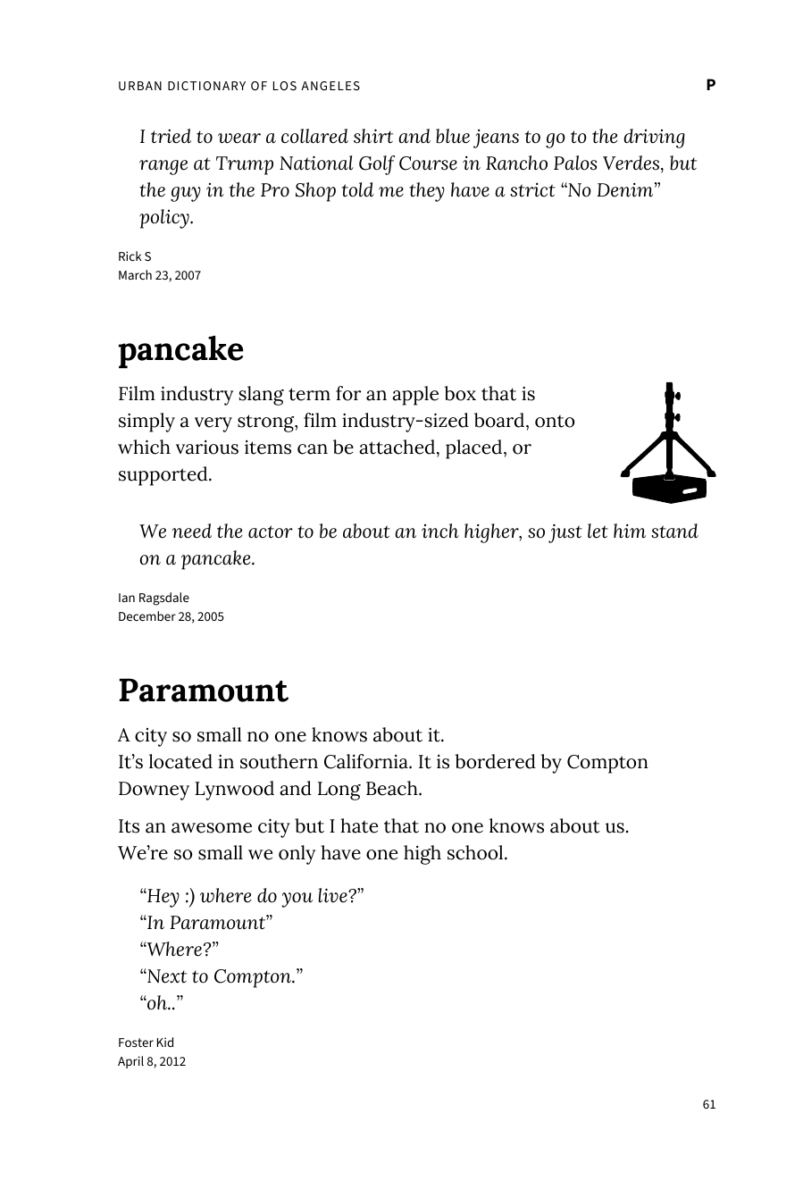 Preview page 67 of Urban Dictionary of Los Angeles