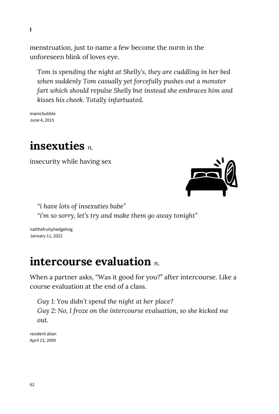 Preview page of The Urban Dictionary of Sex