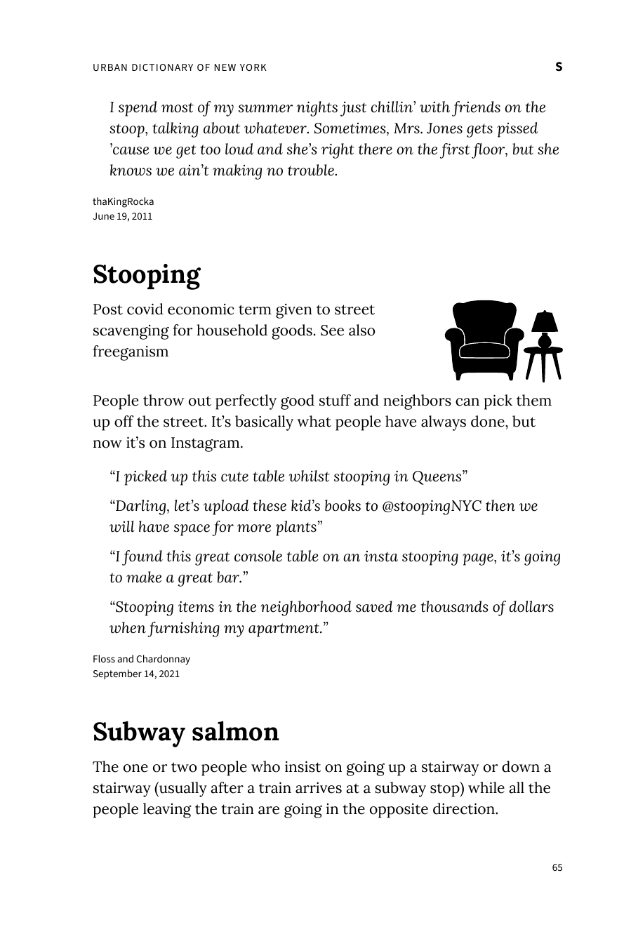 Preview page 71 of Urban Dictionary of New York