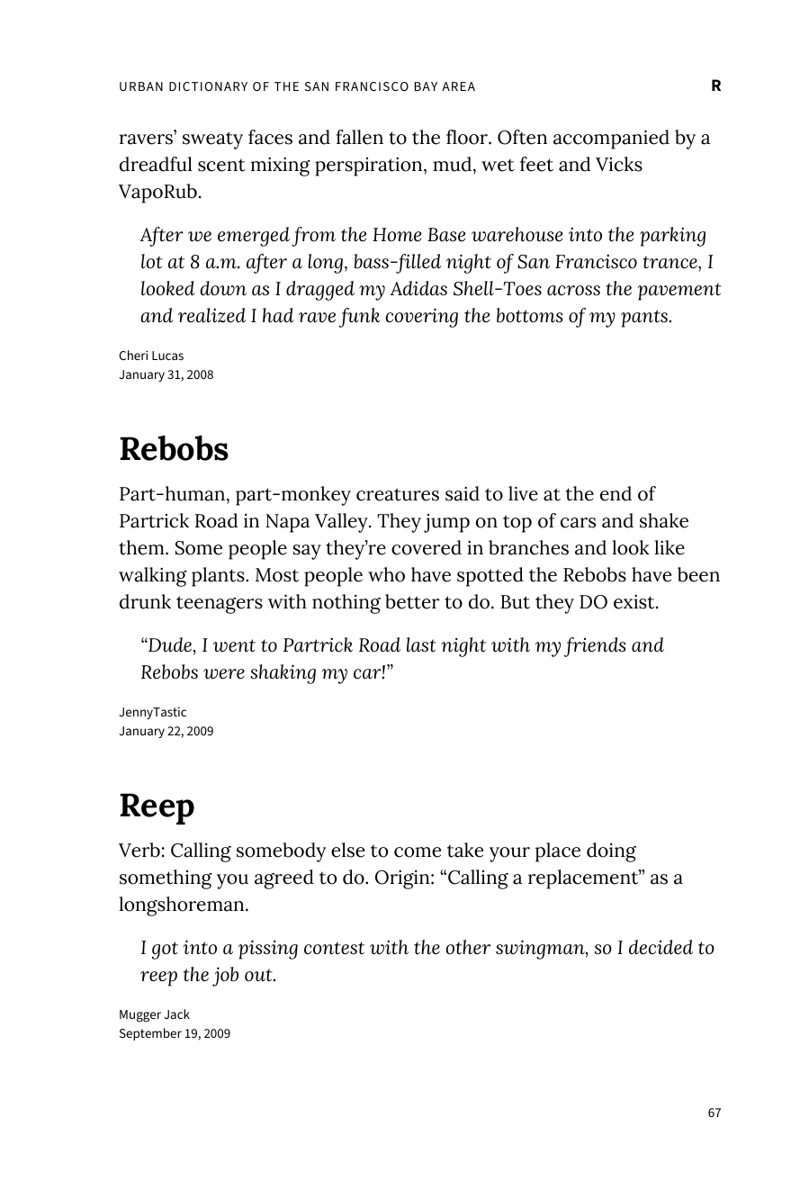Preview page 73 of Urban Dictionary of the San Francisco Bay Area