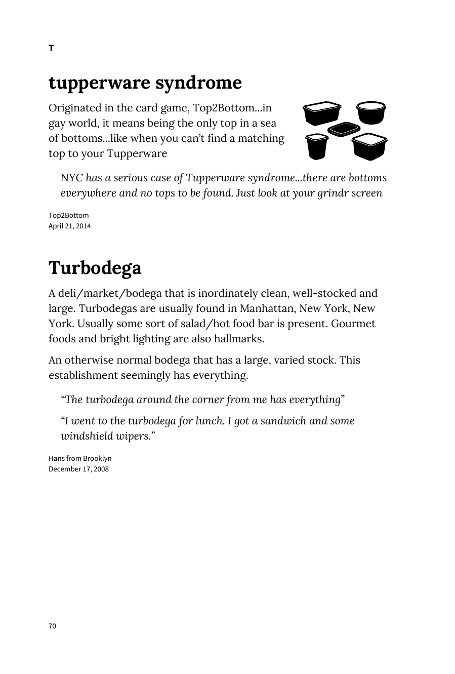 Preview page 76 of Urban Dictionary of New York