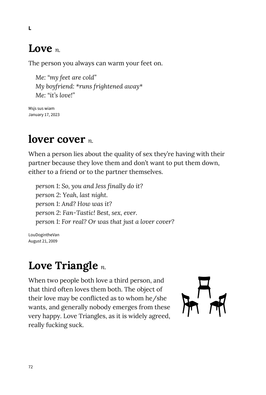 Preview page of The Urban Dictionary of Sex