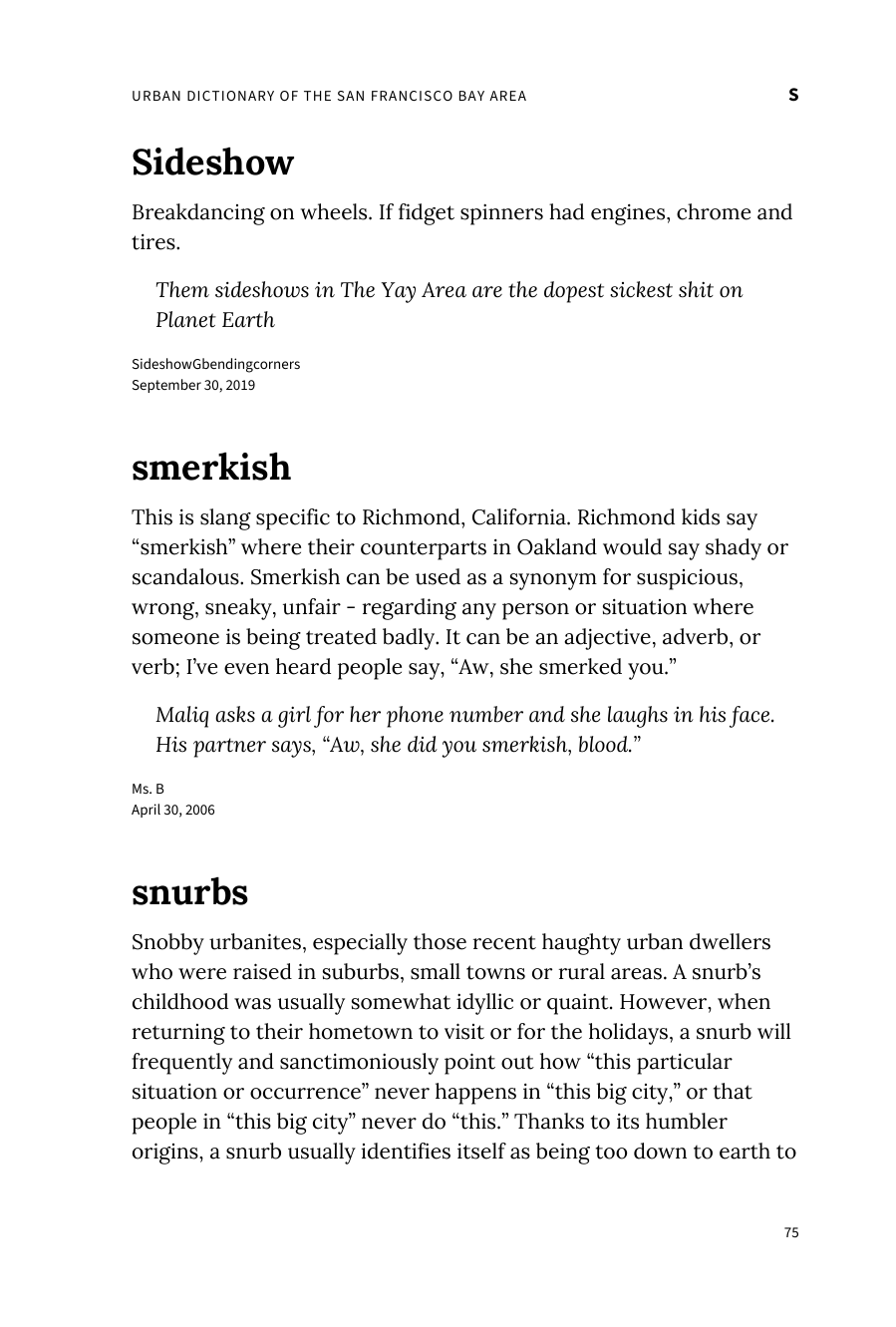 Preview page 81 of Urban Dictionary of the San Francisco Bay Area