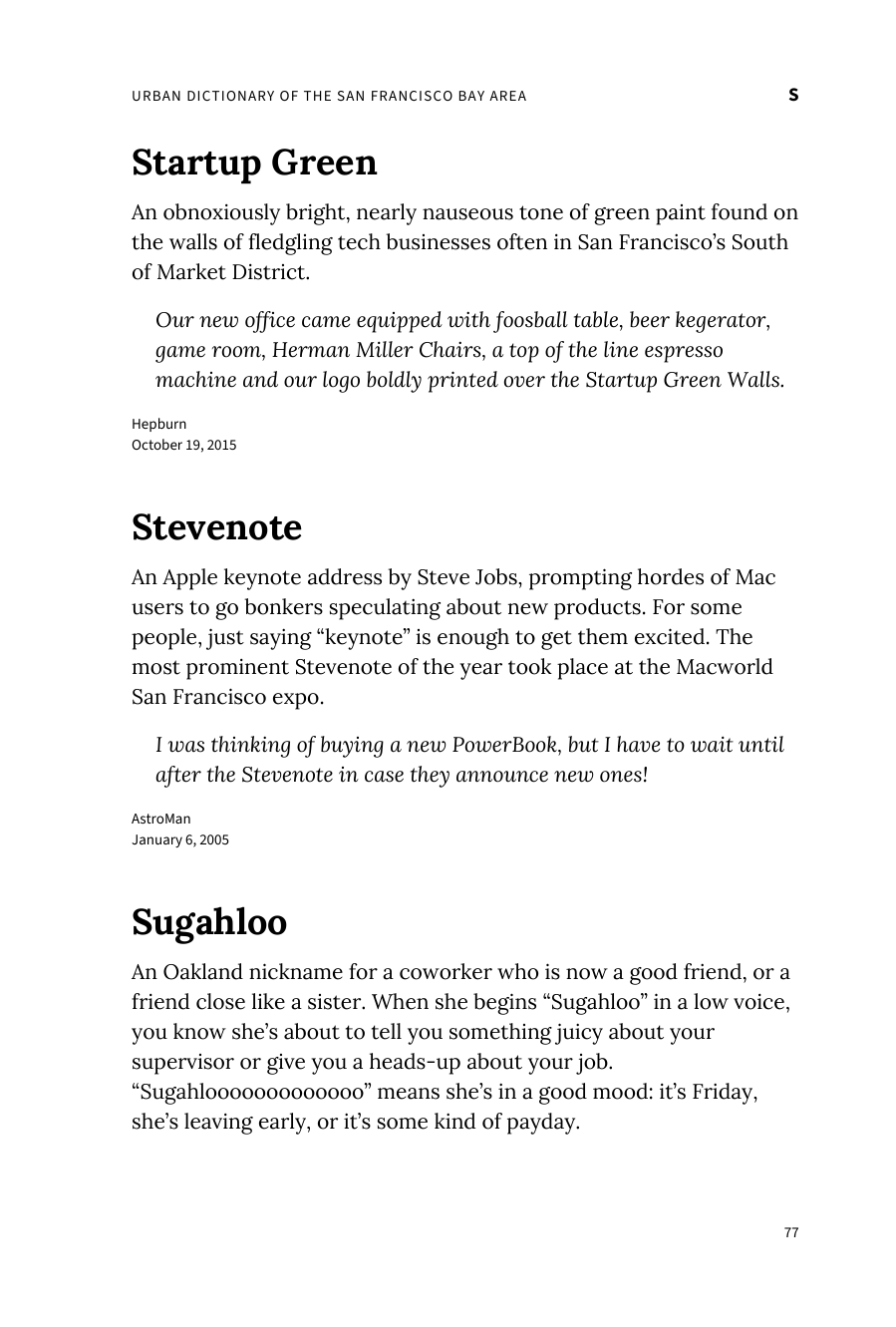 Preview page 83 of Urban Dictionary of the San Francisco Bay Area