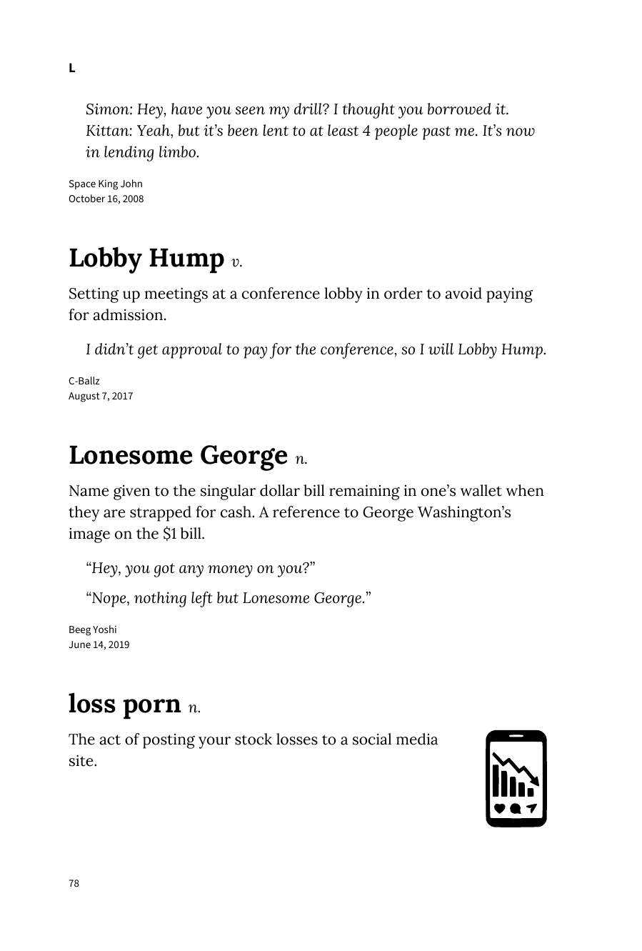 Preview page 84 of Urban Dictionary of Money