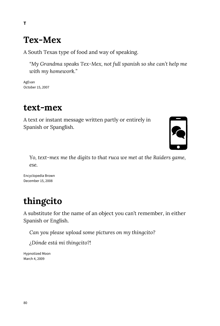 Preview page 86 of Urban Dictionary of Spanglish