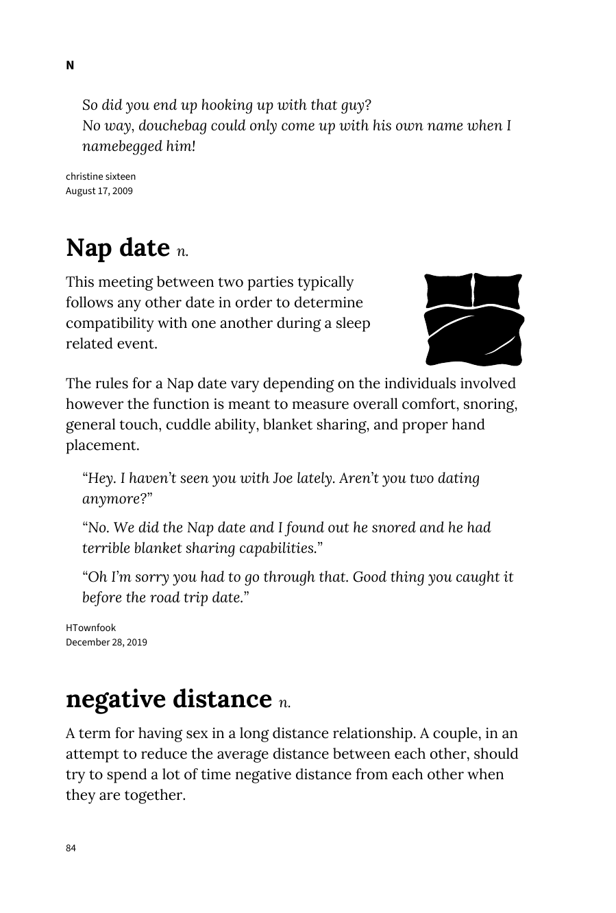 Preview page of The Urban Dictionary of Sex