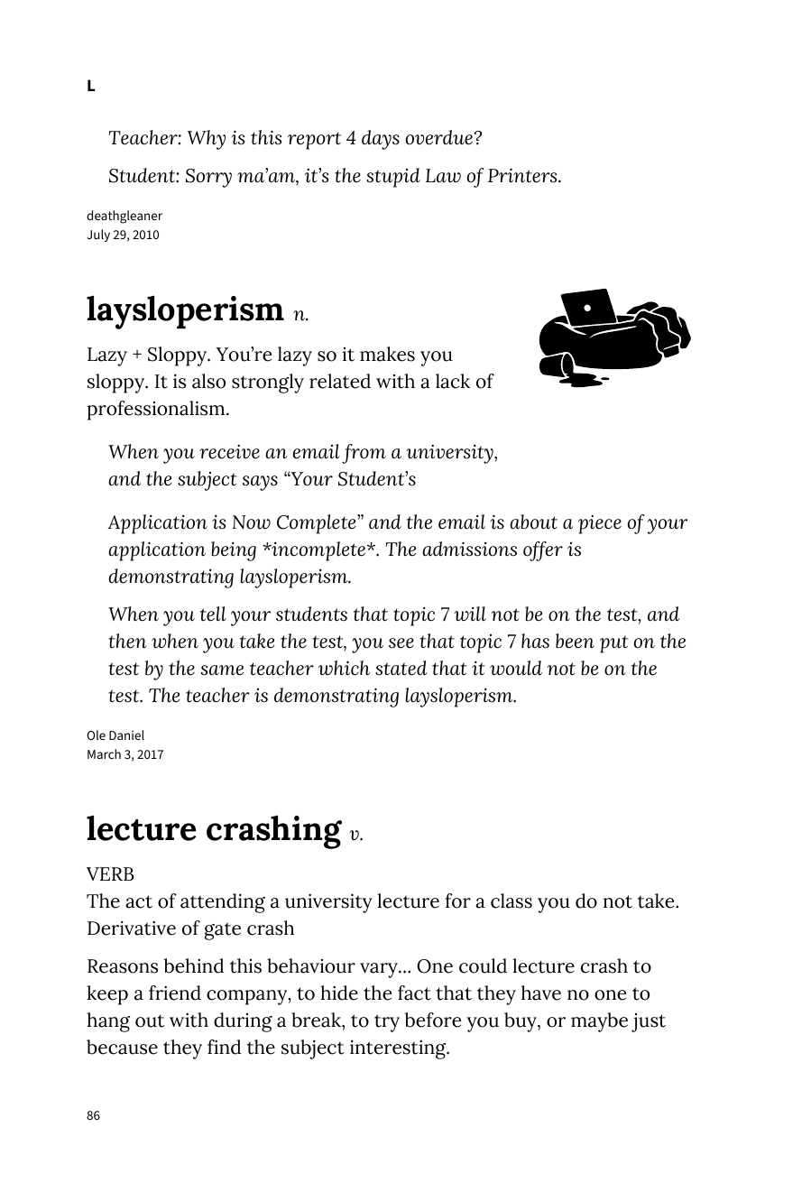 Preview page 92 of Urban Dictionary of College