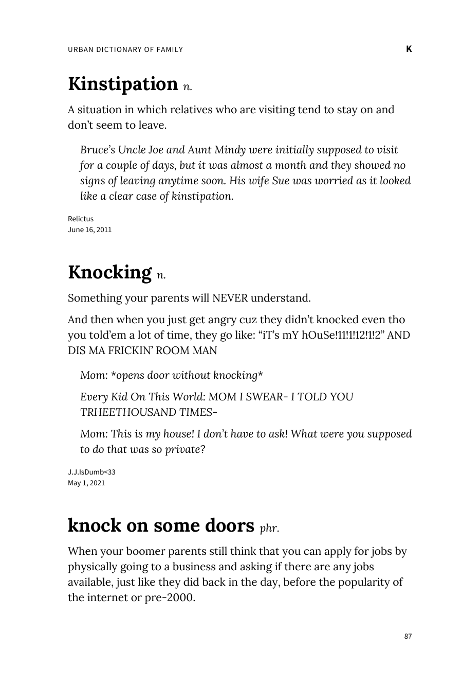 Preview page 93 of Urban Dictionary of Family