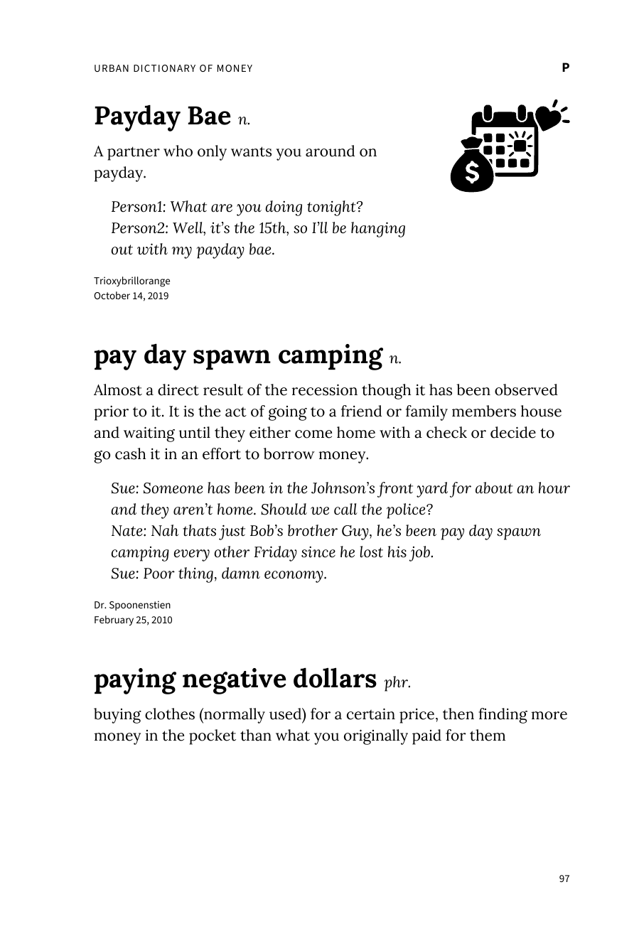 Preview page 103 of Urban Dictionary of Money