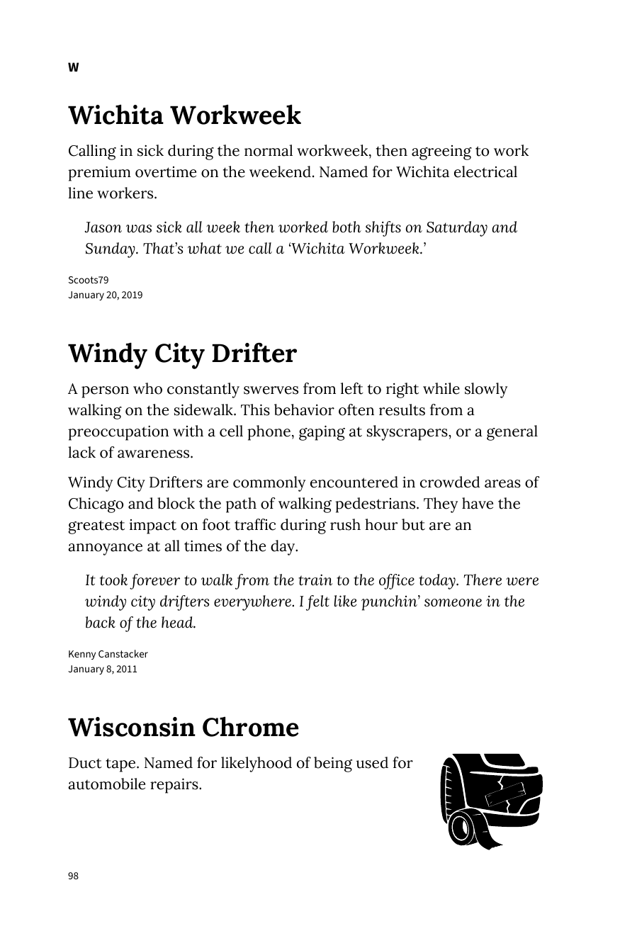 Preview page 104 of Urban Dictionary of the American Midwest