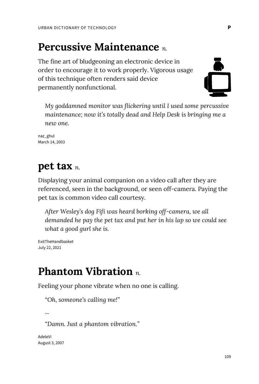 Preview page 115 of the Urban Dictionary of Technology