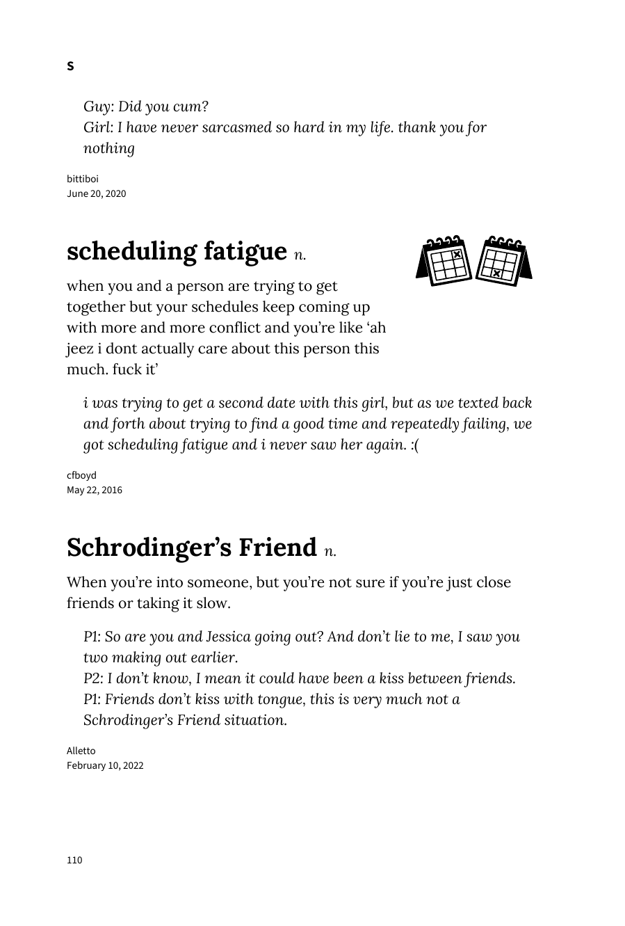 Preview page of The Urban Dictionary of Sex