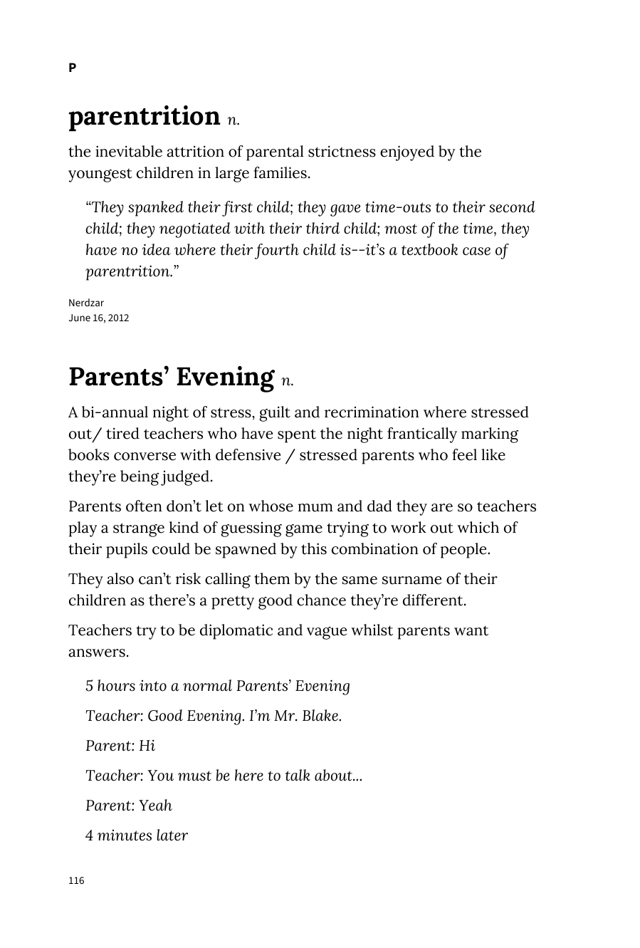 Preview page 122 of Urban Dictionary of Family