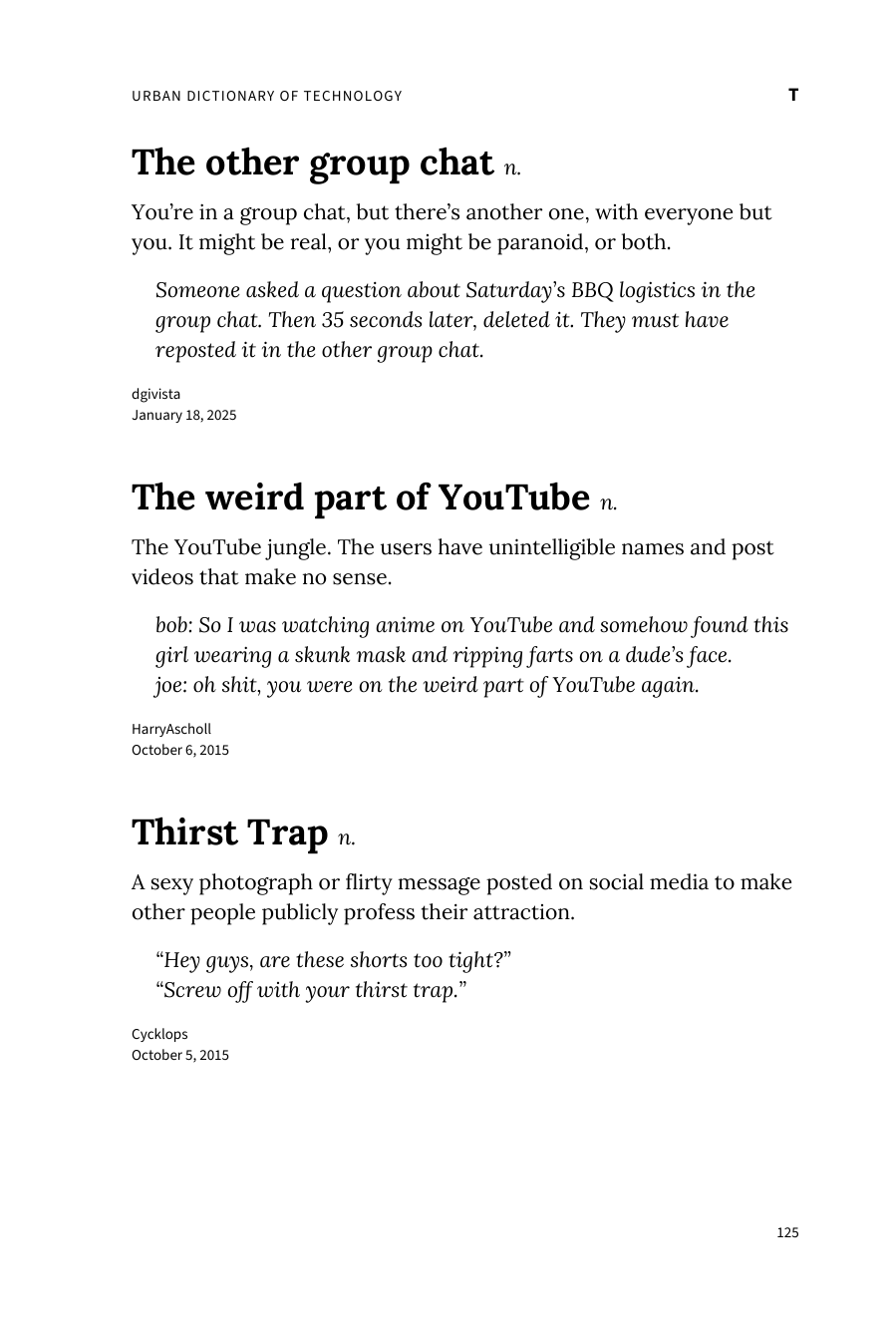 Preview page 131 of the Urban Dictionary of Technology