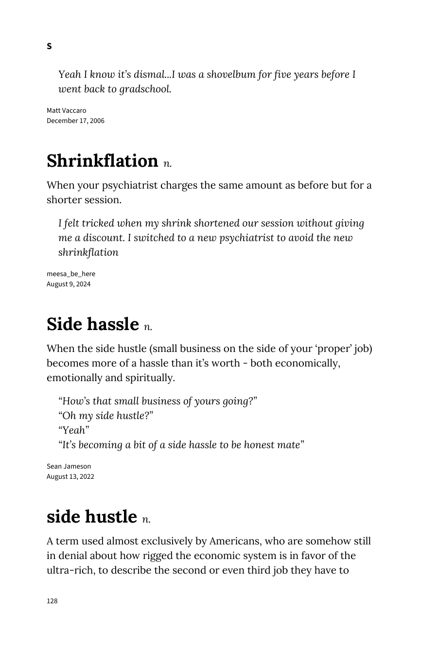 Preview page 134 of Urban Dictionary of Money