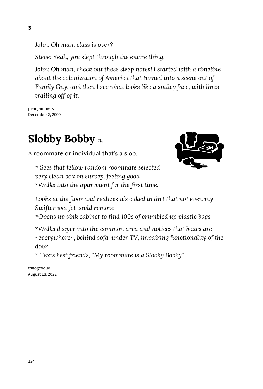 Preview page 140 of Urban Dictionary of College