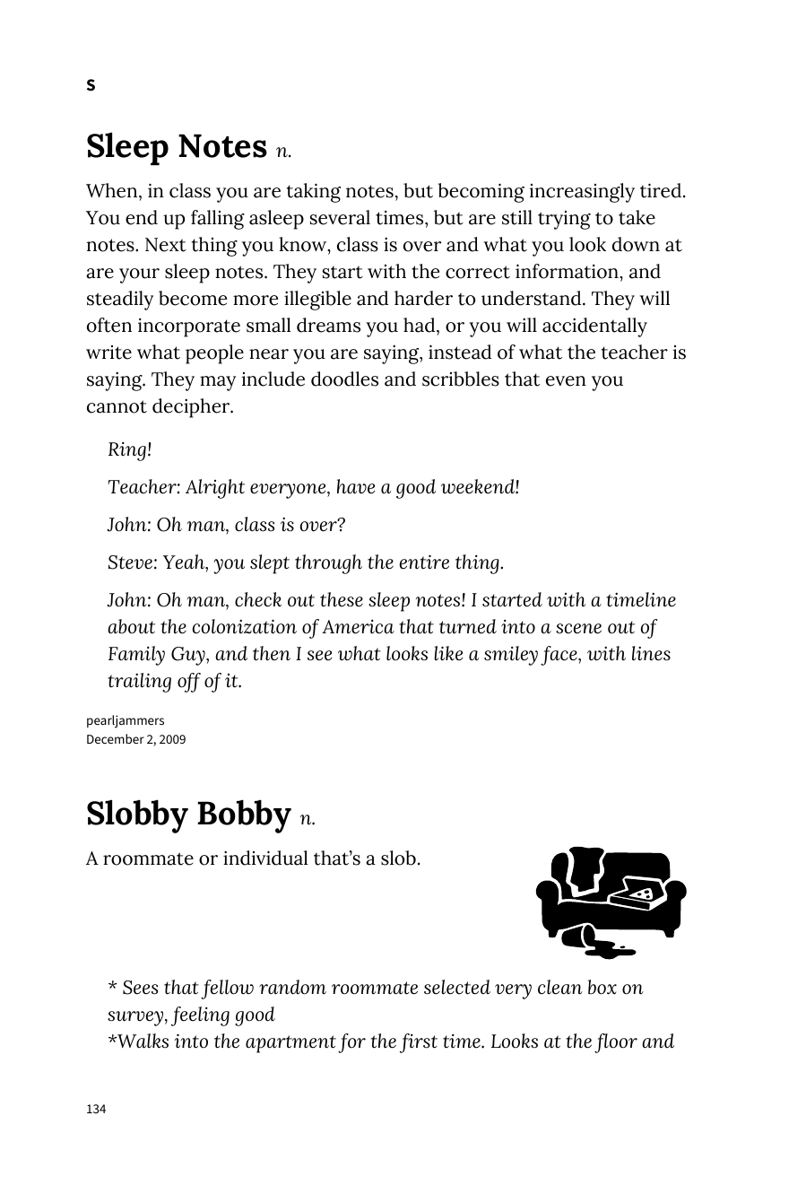 Preview page 140 of Urban Dictionary of College