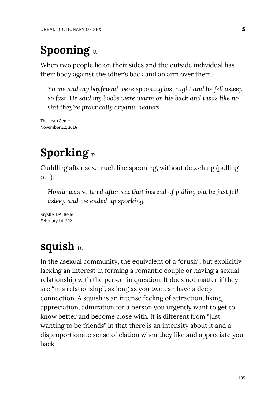 Preview page of The Urban Dictionary of Sex
